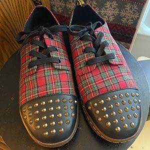 Dr. Martens Aldstud Plaid Shoes